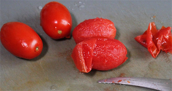 Tomaten schälen