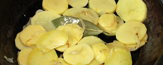 Kartoffeln dünsten