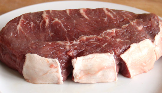 Steak eingeschnitten