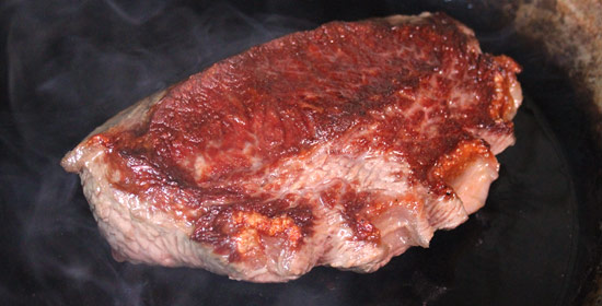 Steak anbraten