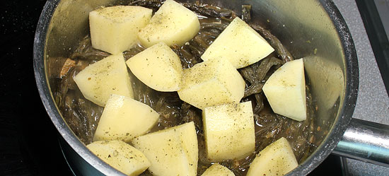 Doerrbohnen Kartoffeln