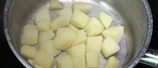 Kartoffeln ausdampfen