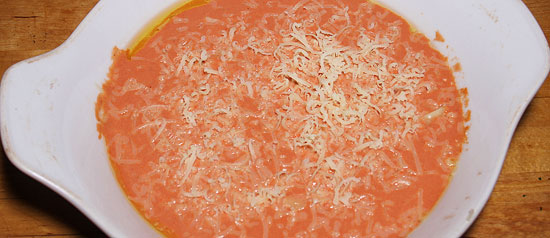 Tomatensauce mit Käse