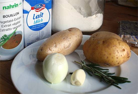 Zutaten Saucenkartoffeln