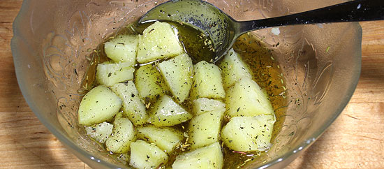 Kartoffeln mit Salatsauce