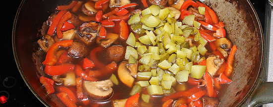 Sauce mit Marsala und Essiggurken