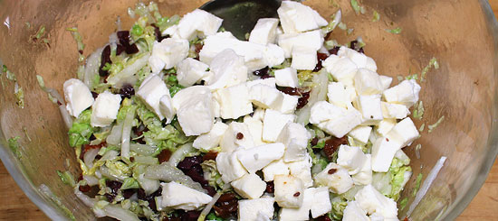 Salat mit Mozzarella