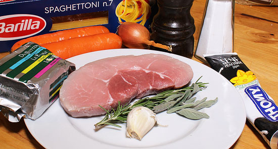 Zutaten Schweinshuft-Steak mit Würzbutter