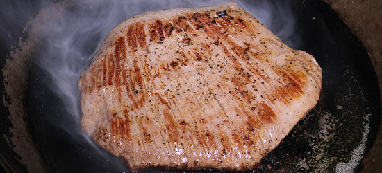 Flank Steak anbraten