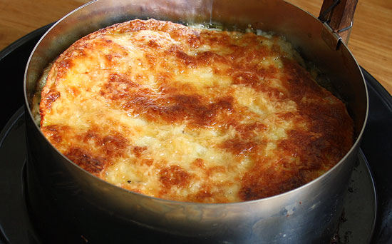 Omletten-Lasagne frisch aus dem Ofen