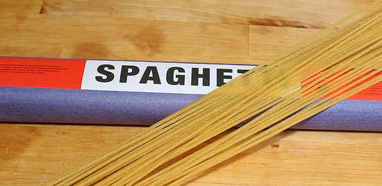 Spaghetti aus Poschiavo offen