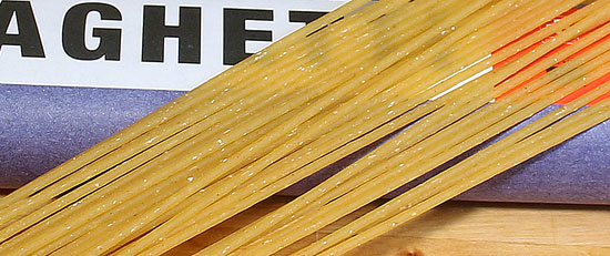 Spaghetti mit rauher Oberfläche