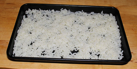 Reis ausdampfen lassen