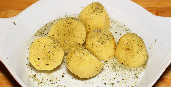Ofenkartoffeln gewürzt