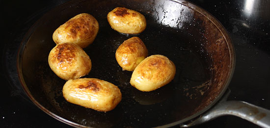 Sieglinden-Kartoffeln braten