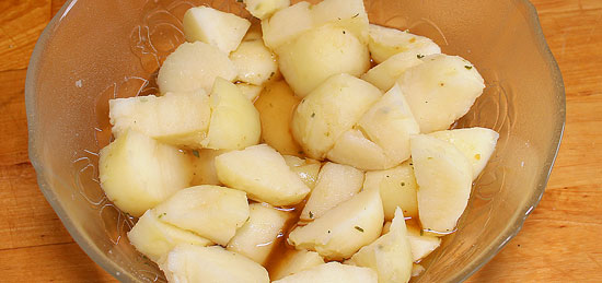 Kartoffeln mit Bouillon