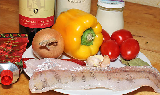 Zutaten ungarische Fischsuppe