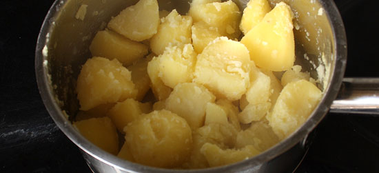 Kartoffeln ausdampfen