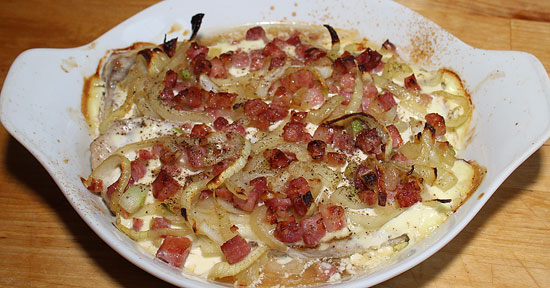 Elsässer Schnitzel überbacken