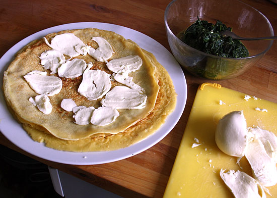 Omelett mit Mozzarella
