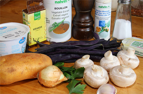 Zutaten Muotathaler Bohnen mit Rahmkartoffeln