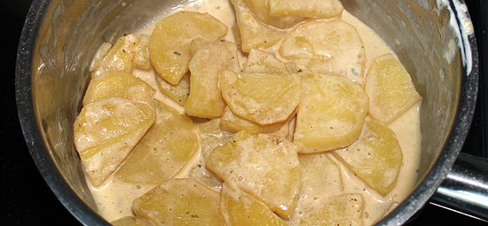 Kartoffeln mit Sauerrahm