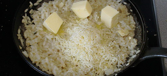 Risotto mit Käse und Butter