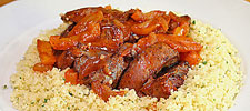 Lammherz marokkanisch mit Couscous
