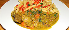 Schweinsragout mit Curry