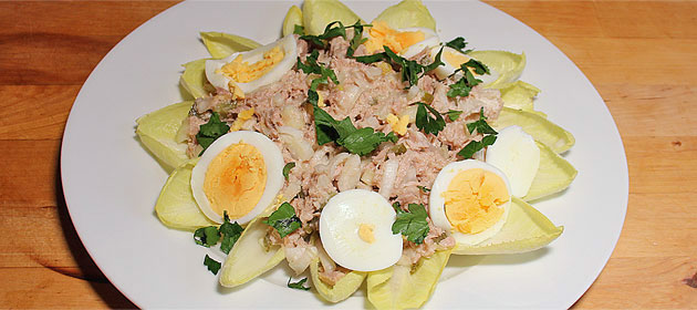 Chicorée-Thon-Salat mit Meerrettich