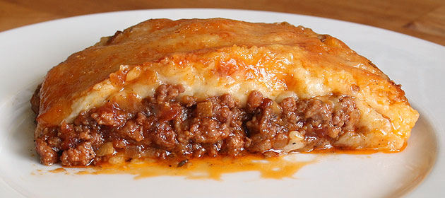 Shepherd's Pie - Auflauf mit Lammhackfleisch und Kartoffelstock