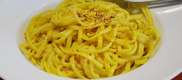 Linguine allo Zafferano - Pasta mit Safran